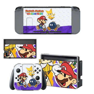 Paper Mario decal skin for Nintendo Switch Console and Con.. Paper Mario decal skin for Nintendo Switch Console and Con..