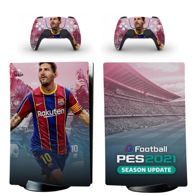 PES 2021 decal skin for PS5 Digital Console and two Contro.. PES 2021 decal skin for PS5 Digital Console and two Contro..