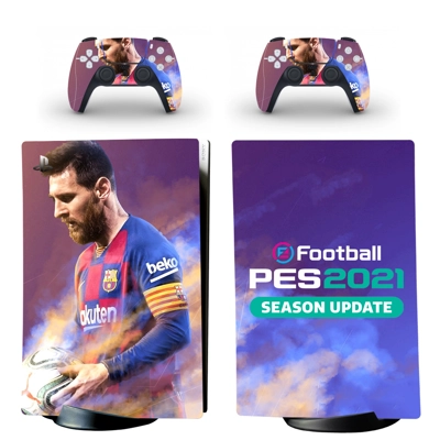 PES 2021 decal skin for PS5 Digital Console and two Contro.. PES 2021 decal skin for PS5 Digital Console and two Contro..