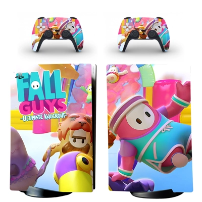 Fall Guys decal skin for PS5 Digital Console and two Contr.. Fall Guys decal skin for PS5 Digital Console and two Contr..
