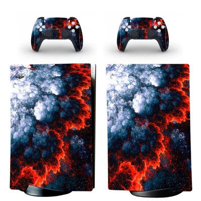 Color Texture decal skin for PS5 Digital Console and two C.. Color Texture decal skin for PS5 Digital Console and two C..