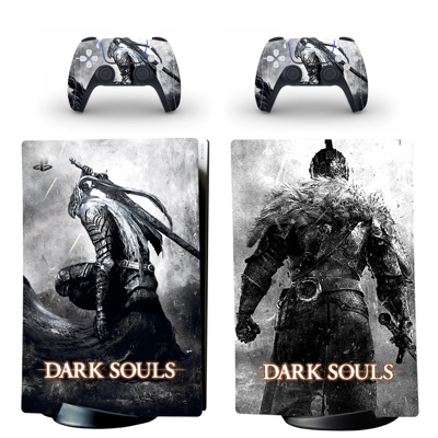 Dark Souls decal skin for PS5 Digital Console and two Cont.. Dark Souls decal skin for PS5 Digital Console and two Cont..