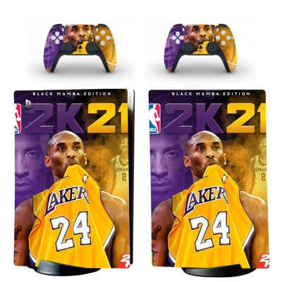 Kobe Bryant decal skin for PS5 Digital Console and two Con.. Kobe Bryant decal skin for PS5 Digital Console and two Con..