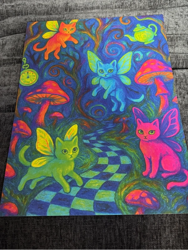 A3 Fairy Kittens Print
