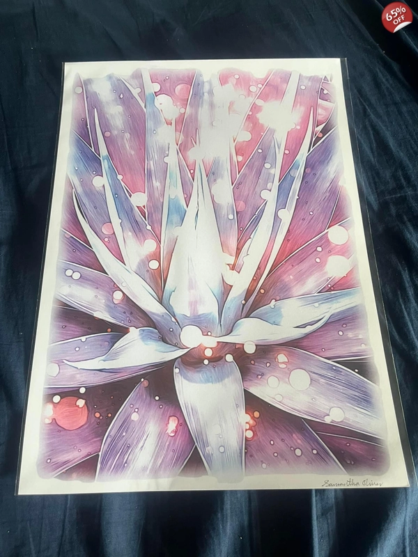 A3 Matt Poster Print Magical Lotus