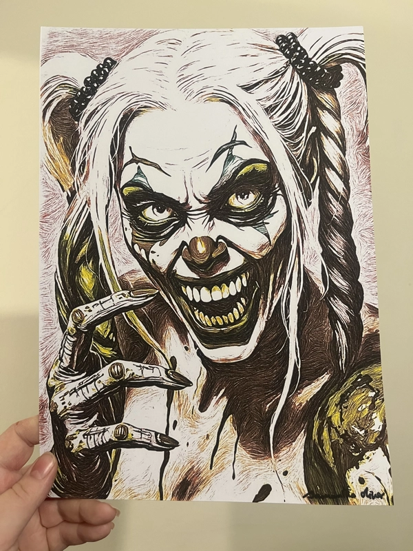 A4 Print Zombie Harley Quinn