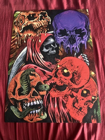 A3 Matt Poster Print Skull Haven
