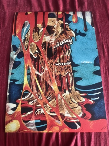 A3 Matt Poster Print Face Melt