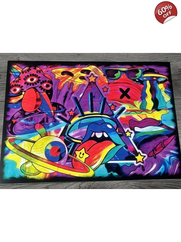 A3 Matt Poster Print Psychedelic Taste Trip A3 Matt Poster Print Psychedelic Taste Trip