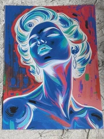 A4 Print Abstract Proud Lady A4 Print Abstract Proud Lady