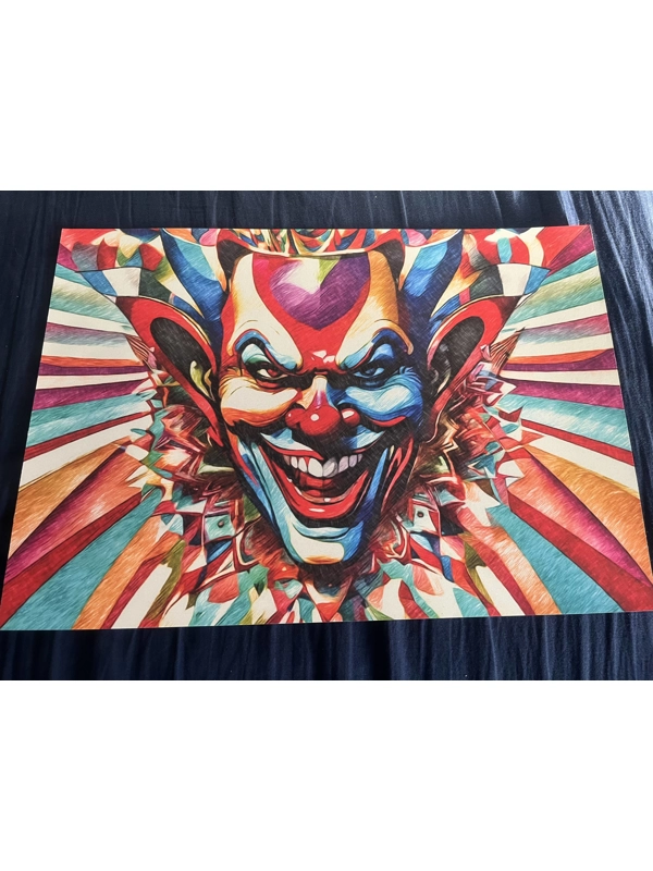 Distorted Evil Clown Face