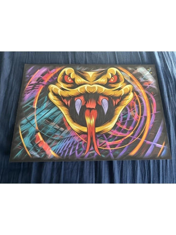 A3 Matt Poster Print Snake Attack