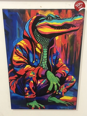 30x20 Inch Canvas Meth Street Dealer Original Painting 30x20 Inch Canvas Meth Street Dealer Original Painting