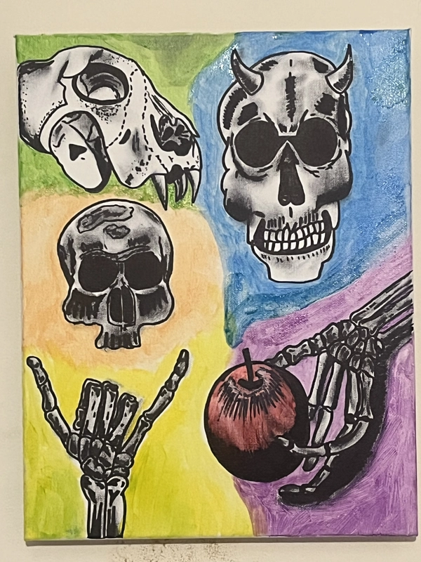 Original on Canvas Skelefun