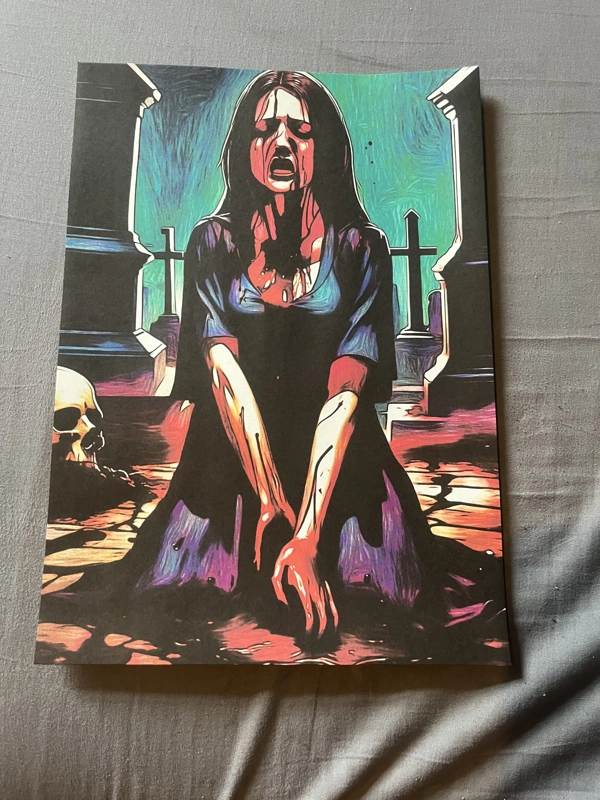 A4 Print Graveyard Grief