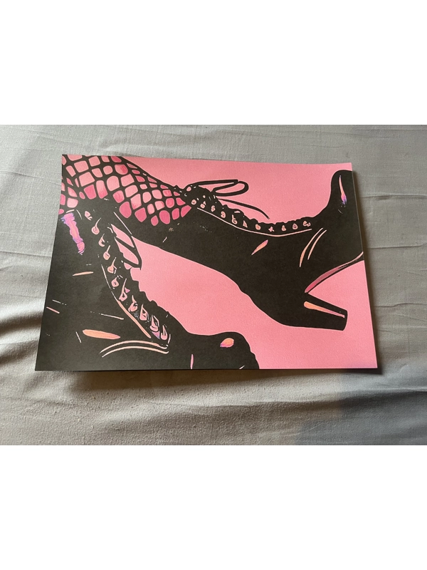 A4 Print Sexy Boots