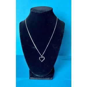 Clear Heart Necklace