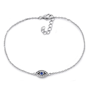Eye Blue CZ Bracelet