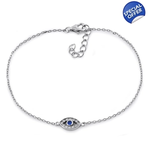 Eye Blue CZ Bracelet