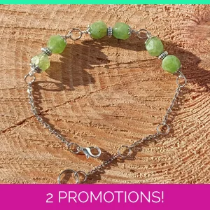 Prehnite crystal bracelet, g..