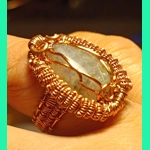 Labradorite wire wrapped ring
