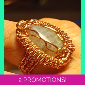 Labradorite wire wrapped ring
