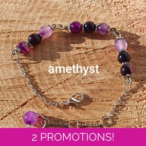Amethyst bracelet, Spiritual..