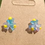 Forget-me-Not, Stud earrings, yellow