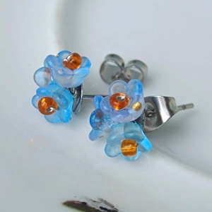 Forget-me-Not, Stud earrings..