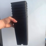 Square pot, 11,5x11,5x21,5, plastic, black