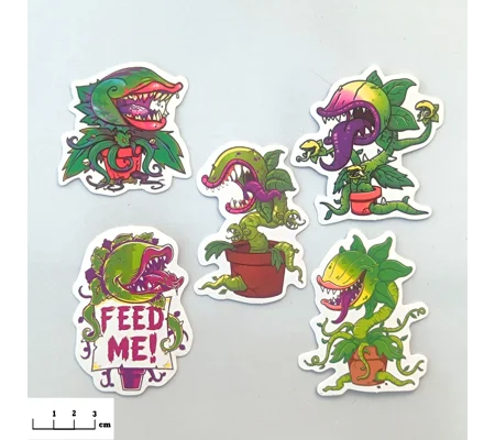 Hungry Audrey, pack of 5 stickers