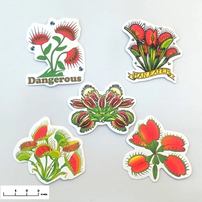 Dangerous Man-eater, pack of 5 stickers