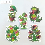 Counting Hungry plants, pack or 5 stickers