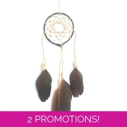 Dreamcatcher, black duck, natural material