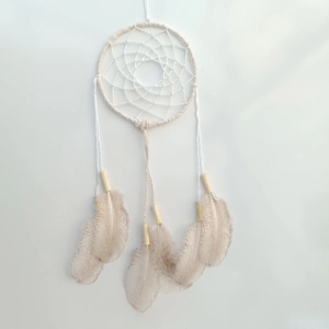 Dreamcatcher, white, natural material