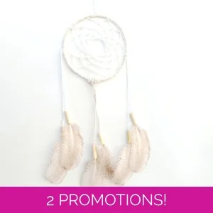 Dreamcatcher, white, natural..