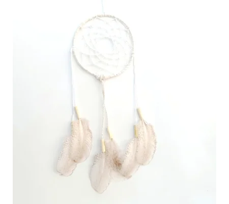 Dreamcatcher, white, natural material