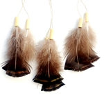 Dreamcatcher, turkey chest, natural materials