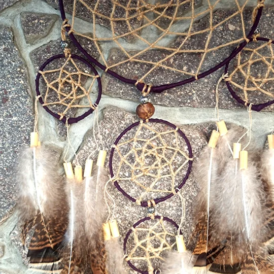 Dreamcatcher, Large, turkey, natural materials