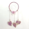 Flower Dreamcatcher, purple, handmade