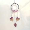 Flower Dreamcatcher, purple, handmade