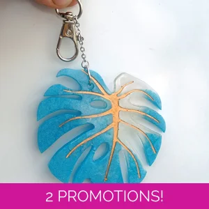 Blue & pearl monstera leaf k..