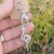 Snake keychain, silver color, metal