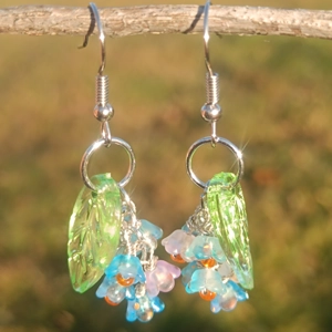 Forget Me Not dangle earrings