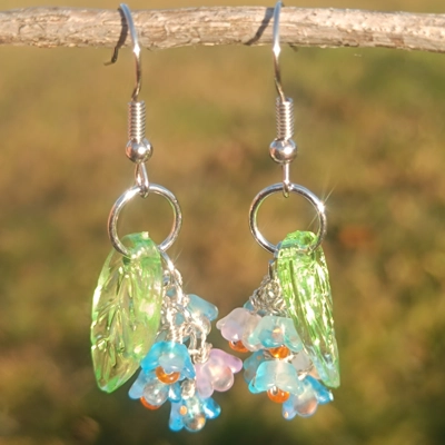 Forget Me Not dangle earrings