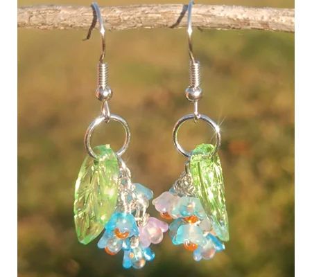 Forget Me Not dangle earrings