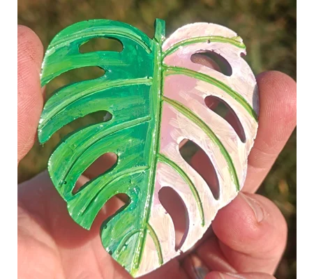 Monstera Pink Variegated Fridge magnet