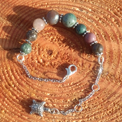 Green agate bracelet, Growth and Renewal