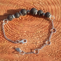 Lava rock bracelet, Grounding stone