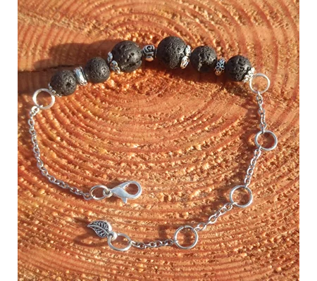 Lava rock bracelet, Grounding stone